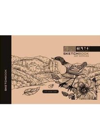 Fresh, Heft + Block, Skizzenbuch 197x124/72K 120g TW Retro Ptaszek