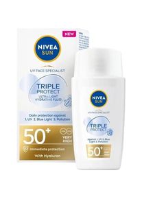 Nivea, Sonnencreme, Sun Face Dreifachschutz (Sonnencreme, SPF 50+, 40 ml)
