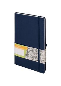 Antrax, Heft + Block, Notizbuch A5 Dots Romantik marineblau (A5, Speziallineatur, Harter Einband)
