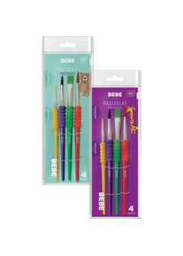 Interdruk, Pinsel, B&uuml;rsten mit Griff, 4 St&uuml;ck BB Kids