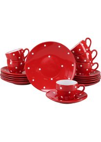 Creatable, Geschirrset, Polka Dots (18 Stk.)