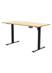 Tchibo - Elektrischer Schreibtisch &raquo;Emmik L138&laquo; - 138x60x72,7cm - schwarz - Holz / Metall