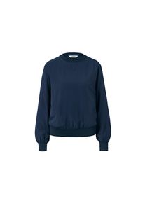 Tchibo - Bluse mit Rippb&uuml;ndchen - Damen - Gr. 42 - dunkelblau