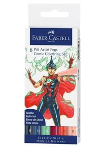 Faber-Castell Tuschestift Pitt Artist Pen Comic 6x