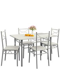 Casaria Eettafelset Paul 5-delig Wit