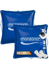 Monzana Zwembadkussen 2 Stuks Blauw 120x120cm -20&deg;C