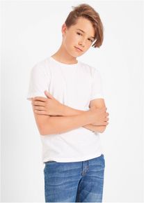 bonprix T-shirt z bawełną organiczną (3 szt.), czarny, 152/158