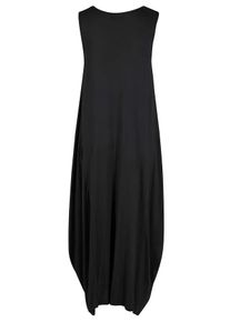 bonprix Femei Rochie maxi jerse din viscoză, ultra largă, negru, 36/38