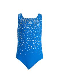 adidas Sportswear Sport f&uuml;rdőruhadivat 'Glitter V-back Swimsuit' L&aacute;nyok k&eacute;k / ez&uuml;st , M&eacute;ret 116