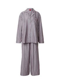 Hugo Damer Pyjamas gr&aring;-meleret / lyser&oslash;d / hvid St&oslash;rrelse XL