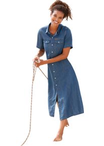 Damen Jeanskleid in A-Form blue-stone-washed Gr&ouml;&szlig;e 36