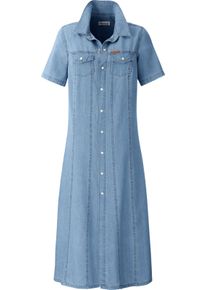 Damen Jeanskleid in A-Form blue-bleached Gr&ouml;&szlig;e 54