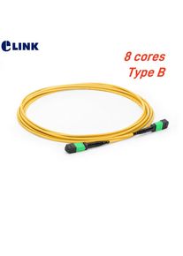 MPO fiber optic patchcord 8 cores singlemode Type B SM female male round cable 1M 3M 5M 10m 15m 20m MPO/APC ftth jumper 8C 3mm