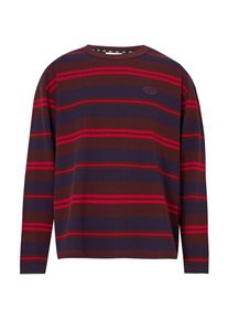 adidas originals M&aelig;nd Bluser & t-shirts '90s ALTERNATIVE SPORT LONG SLEEVE STRIPE WAFFLE' m&oslash;rkebl&aring; / r&oslash;d / vinr&oslash;d St&oslash;rrelse M
