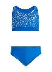 adidas Sportswear, Piger, Sportsbademode 'Glitter Bikini Set', Royalbl&aring; / S&oslash;lv, St&oslash;rrelse 116
