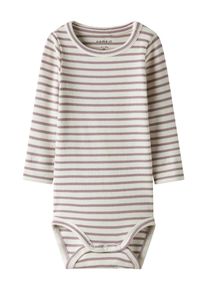 name it, Drenge, Sparkedragt/Body 'NBNBani', Lilla / Offwhite, St&oslash;rrelse 56