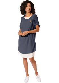 Damska Tkan&eacute; &scaron;aty, ľahk&aacute; &uacute;držba n&aacute;morn&iacute;cka modr&aacute; a svetlob&eacute;žov&aacute; veľkosť 54