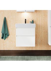 Burgbad Lin20 Meuble avec lave-mains, 2 tiroirs, SGHB063F5375C0001,