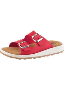 Franken Schuhe Damska &Scaron;ľapky, m&auml;kk&aacute; vložka červen&aacute; veľkosť 42