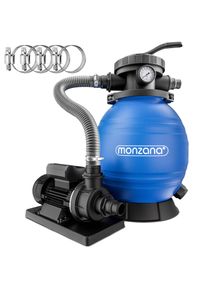 Monzana Sistema de filtragem de areia 10200 l/h