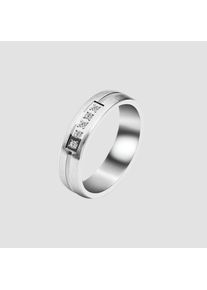 Adelia&acute;s Adelia ́s Fingerring &raquo;Damen Ring aus Edelstahl mit Strass Steinchen&laquo;