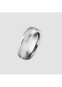 Adelia&acute;s Adelia ́s Fingerring &raquo;Damen Ring aus Edelstahl mit Strass Steinchen&laquo;