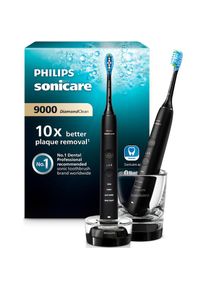 PHILIPS SONICARE Elektrische Zahnb&uuml;rste &raquo;HX9914&laquo; 2 Stk. Aufsteckb&uuml;rsten DiamondClean Premium Schallzahnb&uuml;rste, Doppelpack inkl. Ladeglas