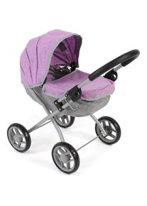 Bayer Chic 2000 CHIC2000 Puppenwagen &raquo;Lilli, Melange lila&laquo; zusammenklappbar