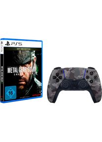 Playstation 5 Wireless-Controller &raquo;Metal Gear Solid Delta + PS5 DualSense Grey Camouflage&laquo;