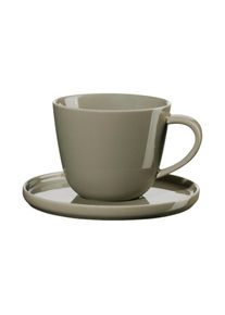 Asa koffiekop met schoteltje, shiso