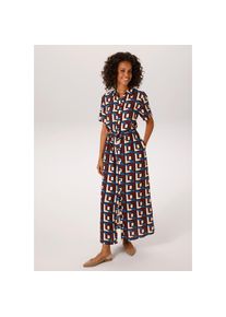 Aniston CASUAL Sommerkleid Eingrifftaschen mit trendfarbenem, grafischen Druck - NEUE KOLLEKTION