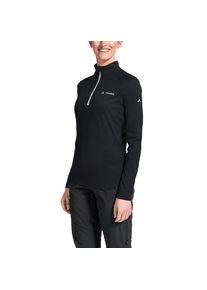 Vaude Langarmshirt elastisch, sportlicher Stil, hochschlie&szlig;ender Kragen schwarz, Gr&ouml;&szlig;e 34