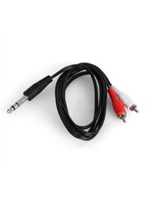 Auna CJ-264-1.5, cinch - 6.3 mm-es jack, 1.5 M