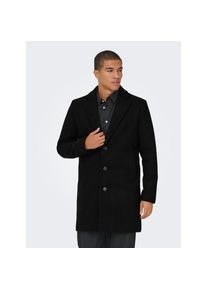 Only & Sons ONLY & SONS, Damen, Langmantel &raquo;ONSMATTHEW WOOL COAT OTW NOOS&laquo; mit Wolle, Black, M, Black, Mantel von Only & Sons