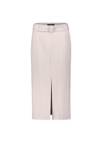 Betty Barclay, Damen, Midirock &raquo;Midirock mit G&uuml;rtel&laquo;, Grau, 48, Grau, Passform: Gerade