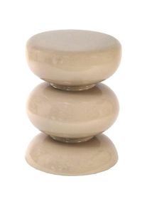 PAROLI, Beistelltisch gl&auml;nzende Pulverbeschichtung, creme + creme + creme, B/H/T: 36 cm x 46 cm x 36 cm, creme + creme + creme