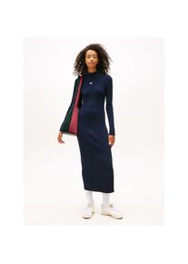 Tommy Jeans, Damen, Maxikleid &raquo;TJW MAXI BADGE SWEATER DRESS EXT&laquo;, Dark Night Navy, N-Gr, XL (42) - N-Gr, Dark Night Navy, Langes Sweatkleid von Tommy 