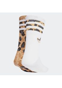 adidas originals, Damen, Sportsocken &raquo;LEO CREW S 2P&laquo; 2 Paar tlg., Bronze Strata / Black, XL (46/48), Bronze Strata / Black, Weiche, wadenlange Socken 