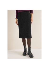 Cecil, Damen, Midirock mit Glitzerdetails und Gummizug, Black, L (42), Black, Rock von Cecil