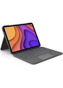 Logitech Folio Touch (Deutschland, Apple iPad Air 2020, Apple iPad Air 2022), Tablet Tastatur, Grau