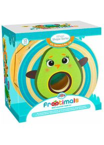 Magni Steckspiel Miss Pio Chickicado Frootimals Holzformen-Rad mehrfarbig 2in1 Formen und Farben