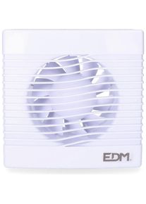 Edm Badezimmer-Extraktor 08408 15 W 104 m&sup3;/H &Oslash; 10 cm, Speisew&auml;rmer, Weiss, Mehrfarbig