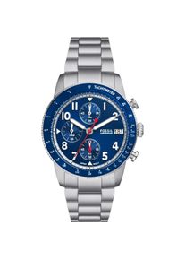 Fossil, Armbanduhr, Sport Tourer, Silber, (Chronograph, 42 mm)
