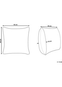 Beliani, Dekokissen, Koodal (45 x 45 cm)