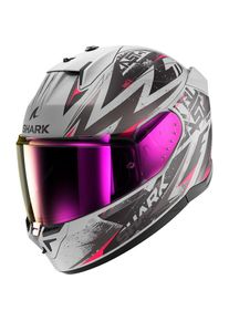 SHARK, Motorradhelm, D-SKWAL 3 BLAST-R MAT matt silber-pink-schw. XS (XS)