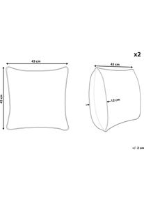 Beliani, Dekokissen, Waranasi (45 x 45 cm)