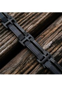 Holzkern bracelet for men and women Staccato (Maple/Black) made of natural wood, size adjustable