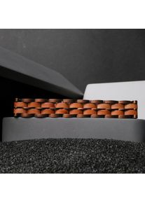 Holzkern bracelet for men and women Kanon (Apple/Antique Copper) made of natural wood, size adjustable