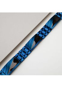 Holzkern bracelet for men and women Looper (Leadwood/Blue) made of natural wood, size adjustable