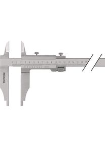 Tecwerk, Messlehre, Werkstattmessschieber DIN 862 300 mm mit Messerspitzen Schnabell&auml;nge 90 mm (30 cm)